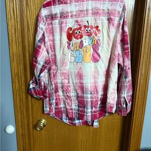 Grace Threads Plaid Shirt - Red Teachers Club